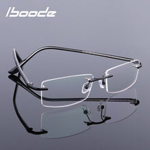 Load image into Gallery viewer, iboode Ultra-light Rimless Glasses Frame glasses Women Vintage Classic Square Frame Titanium Men Optical Myopia Spectacle Frame