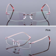 Load image into Gallery viewer, iboode Ultra-light Rimless Glasses Frame glasses Women Vintage Classic Square Frame Titanium Men Optical Myopia Spectacle Frame