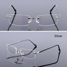 Load image into Gallery viewer, iboode Ultra-light Rimless Glasses Frame glasses Women Vintage Classic Square Frame Titanium Men Optical Myopia Spectacle Frame