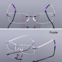 Load image into Gallery viewer, iboode Ultra-light Rimless Glasses Frame glasses Women Vintage Classic Square Frame Titanium Men Optical Myopia Spectacle Frame
