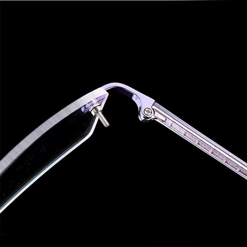 iboode Occhiali senza montatura ultraleggeri Occhiali da vista da donna Vintage Classic Square Frame Titanium Men Montatura per occhiali miopia ottica 