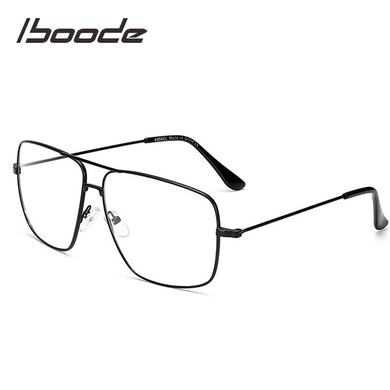 iboode Vintage Gold Metal Glasses Frame Women Men Anti-blue Light Classic Square Optical Lens Eyewear Spectacle Unisex Sunglass