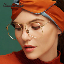 Load image into Gallery viewer, iboode Vintage Gold Metal Glasses Frame Women Men Anti-blue Light Classic Square Optical Lens Eyewear Spectacle Unisex Sunglass