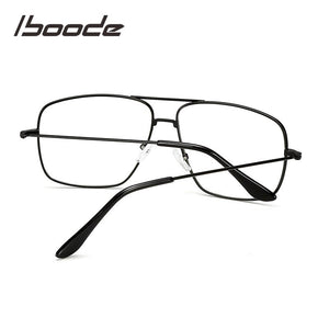 iboode Vintage Gold Metal Glasses Frame Women Men Anti-blue Light Classic Square Optical Lens Eyewear Spectacle Unisex Sunglass