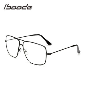 iboode Vintage Gold Metal Glasses Frame Women Men Anti-blue Light Classic Square Optical Lens Eyewear Spectacle Unisex Sunglass