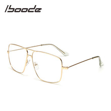 Load image into Gallery viewer, iboode Vintage Gold Metal Glasses Frame Women Men Anti-blue Light Classic Square Optical Lens Eyewear Spectacle Unisex Sunglass