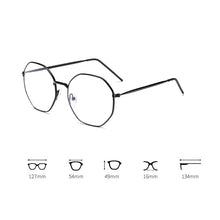 Load image into Gallery viewer, iboode Vintage Metal Irregular Polygon Frame Glasses Women Men Anti Blue Light Eyeglasses Computer Goggle Unisex Eyewear Mirror
