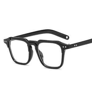 iboode Women Men Oversized Square Glasses Frame Korean Frame Retro Transparent eyeglasses PC Optical Spectacles For Male