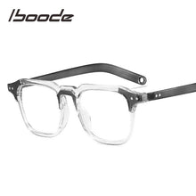 Carica l&#39;immagine nel visualizzatore di Gallery, iboode Women Men Oversized Square Glasses Frame Korean Frame Retro Transparent eyeglasses PC Optical Spectacles For Male