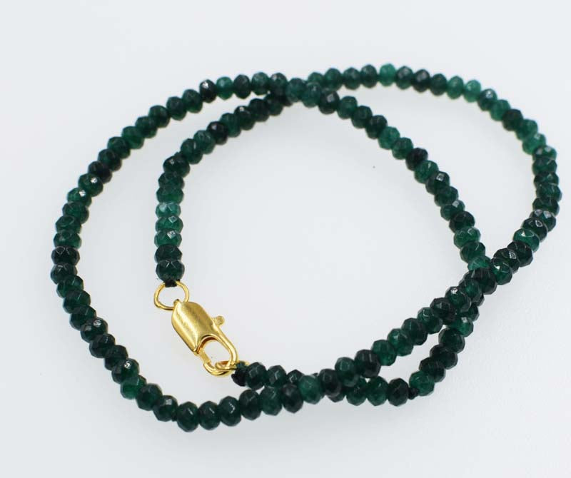 jade green roundel faceted necklace 4*2mm 16.5inch chocker wholesale beads nature blue rabinbow