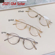 Load image into Gallery viewer, korea Handmade GENTLE SOLAR Small Round Titanium Glasses Frame Men Women Eyeglasses Ant Blue light lens Myopia Reading Eyewear