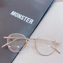 Load image into Gallery viewer, korea Handmade GENTLE SOLAR Small Round Titanium Glasses Frame Men Women Eyeglasses Ant Blue light lens Myopia Reading Eyewear