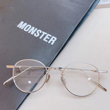 Load image into Gallery viewer, korea Handmade GENTLE SOLAR Small Round Titanium Glasses Frame Men Women Eyeglasses Ant Blue light lens Myopia Reading Eyewear