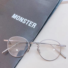Load image into Gallery viewer, korea Handmade GENTLE SOLAR Small Round Titanium Glasses Frame Men Women Eyeglasses Ant Blue light lens Myopia Reading Eyewear