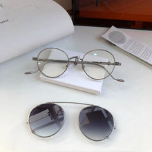 Load image into Gallery viewer, korean Brand Prescription Eyeglasses Frame With clip men Women Round Myopia Optical Gentle Diplo-THE CUB 032 Glasses Frame
