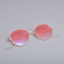 Load image into Gallery viewer, korean Brand Prescription Eyeglasses Frame With clip men Women Round Myopia Optical Gentle Diplo-THE CUB 032 Glasses Frame