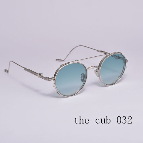 korean Brand Prescription Eyeglasses Frame With clip men Women Round Myopia Optical Gentle Diplo-THE CUB 032 Glasses Frame