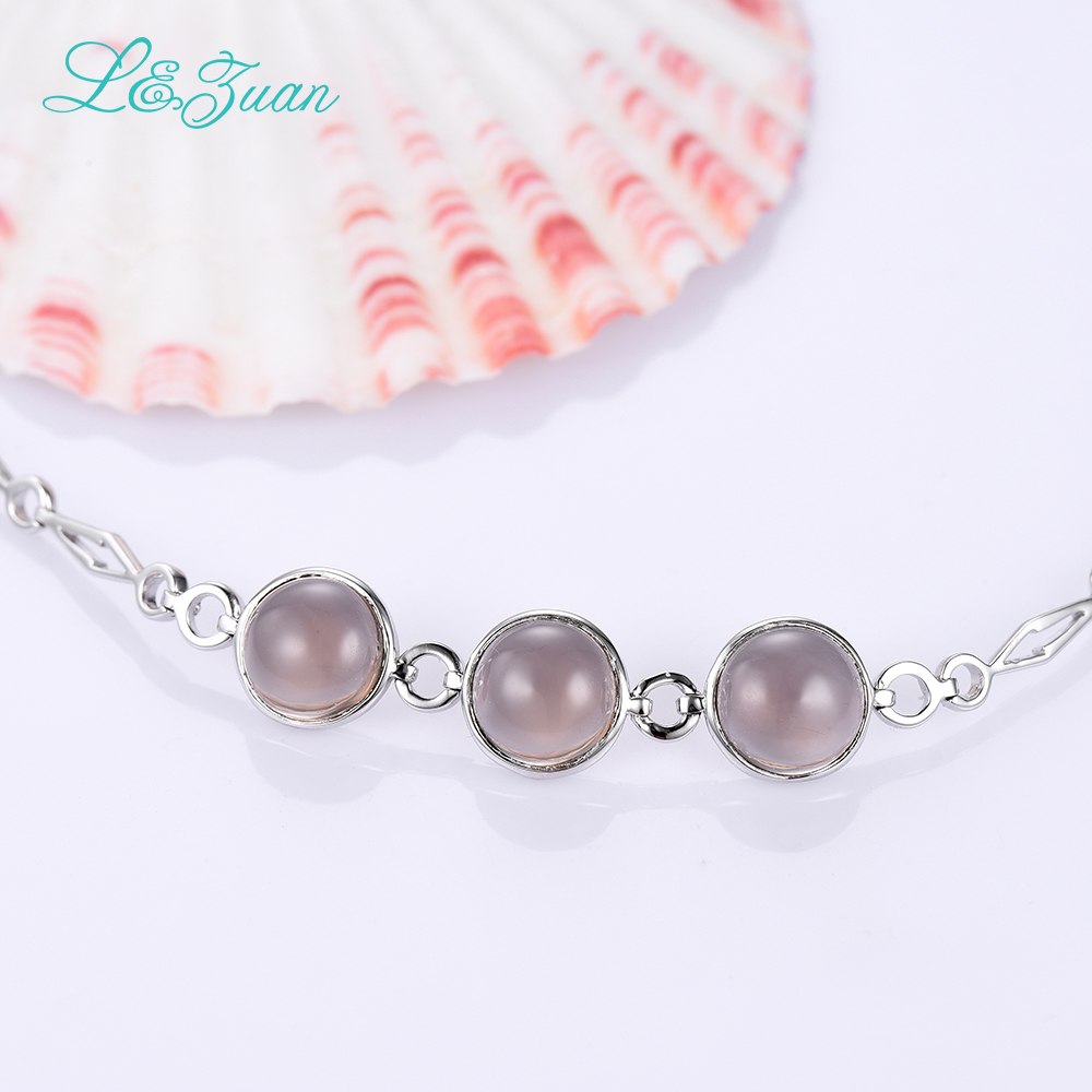 Trendy Bracelet 5.48ct Natural Smoky Crystal Brown Stone Sterling Silver Jewelry Bracelet For Women 925 Sterling Silver
