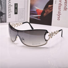 Load image into Gallery viewer, ladies sun glasses for Women  Sunglasses One-piece Lens Anti Reflection Steampunk  brand UV400