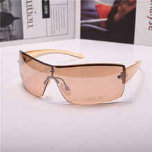 Load image into Gallery viewer, ladies sun glasses for Women  Sunglasses One-piece Lens Anti Reflection Steampunk  brand UV400