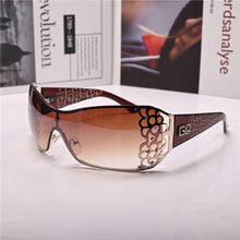 Load image into Gallery viewer, ladies sun glasses for Women  Sunglasses One-piece Lens Anti Reflection Steampunk  brand UV400