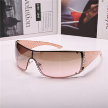 Load image into Gallery viewer, ladies sun glasses for Women  Sunglasses One-piece Lens Anti Reflection Steampunk  brand UV400