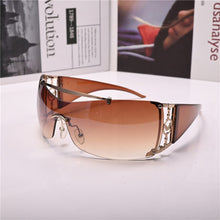 Load image into Gallery viewer, ladies sun glasses for Women  Sunglasses One-piece Lens Anti Reflection Steampunk  brand UV400