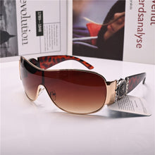 Load image into Gallery viewer, ladies sun glasses for Women  Sunglasses One-piece Lens Anti Reflection Steampunk  brand UV400