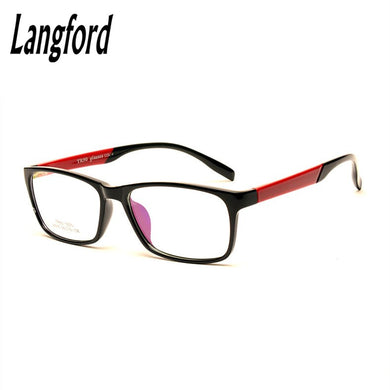 langford brand Light TR90 full-frame optical eyeglasses eyeware frame men plain spectacle prescription big face frame 6078