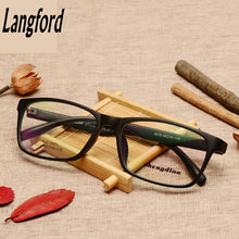Load image into Gallery viewer, langford brand Light TR90 full-frame optical eyeglasses eyeware frame men plain spectacle prescription big face frame 6078