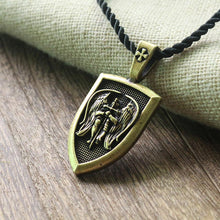 Carica l&#39;immagine nel visualizzatore di Gallery, 1pcs dropshipping men necklace Archangel St.Michael Protect Me Saint Shield Protection Charm russian orhodox pendant