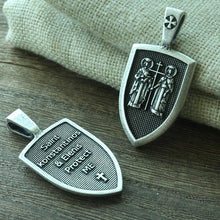 Load image into Gallery viewer, 1pcs men necklace Archangel St.Michael Protect Me Saint Shield Protection pendant jewelry