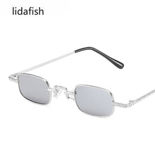 Load image into Gallery viewer, lidafish  Retro Square Small Frame Sunglasses Designers Men Metal Frame Sunglasses UV400