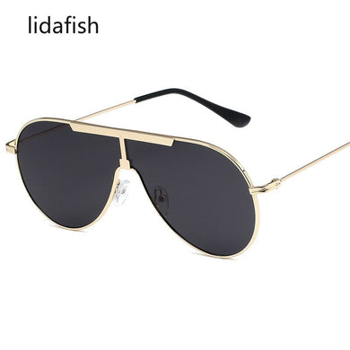 lidafish Women Men's  2023 Metal Discoloration Sunglasses Design Driving Eyewear Black Pilot Sun Glasses