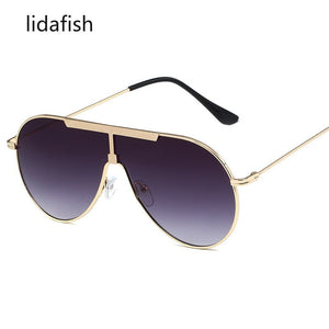 lidafish Women Men's  2023 Metal Discoloration Sunglasses Design Driving Eyewear Black Pilot Sun Glasses