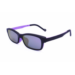 light weight ULTEM rectangle shape optical glasses frame with removable polarized sunglasses clips for teenagers 1306