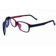 Load image into Gallery viewer, light weight ULTEM rectangle shape optical glasses frame with removable polarized sunglasses clips for teenagers 1306
