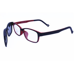 light weight ULTEM rectangle shape optical glasses frame with removable polarized sunglasses clips for teenagers 1306