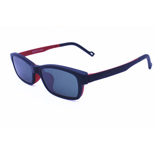 light weight ULTEM rectangle shape optical glasses frame with removable polarized sunglasses clips for teenagers 1306