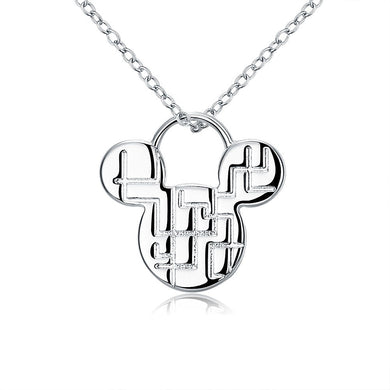 Simple Jewelry 925 Silver Cute Animal Pendant Necklace for Women (nl004285)