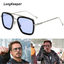 Carica l'immagine nel visualizzatore di Gallery, Tony Stark Style for women Sunglasses Men Square Brand Design Sun Glasses Oculos Retro male iron Man oculos de