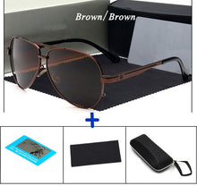 Load image into Gallery viewer, luxury sunglasses Polarized Men women UV400 high quality Driving pilot sun glasses Retro fishing