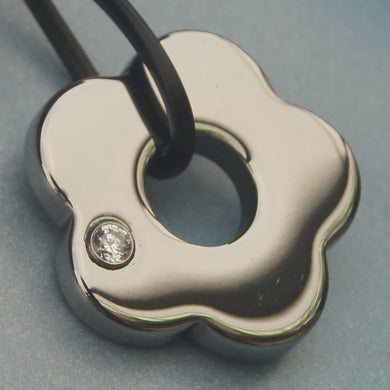 men jewelry fashion flower cz hi-tech scratch proof tungsten pendant necklaces & pendants