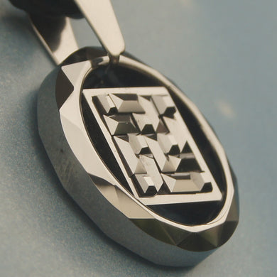 men jewelry multi 3d facet hi-tech scratch proof tungsten necklaces & pendants