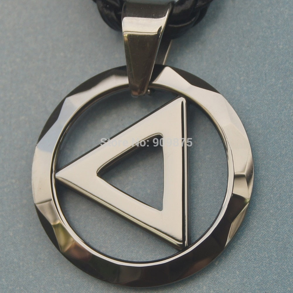 men jewelry round facet hi-tech scratch proof tungsten necklaces & pendants
