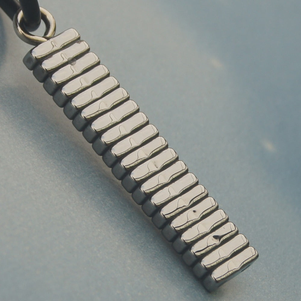 men jewelry sporty 2 side wear hi-tech scratch proof tungsten necklaces & pendants