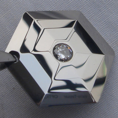men jewelry sporty cz inlayed facet tower hi-tech scratch proof tungsten pendant necklaces & pendants