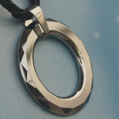 men jewelry sporty facet hi-tech scratch proof tungsten pendant necklaces & pendants