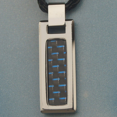 men jewelry sporty fiber inlayed hi-tech scratch proof tungsten pendant necklaces & pendants