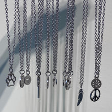 Carica l&#39;immagine nel visualizzatore di Gallery, men necklace stainless steel Necklace Women Men Simple Long Chain Rectangular pendant Necklace Statement Couples Choker Gifts
